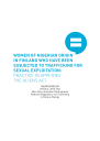 Women of Nigerian origin in Finland who have been subjected to trafficking for sexual exploitation -  Practice in applying the aliens act (PDF)